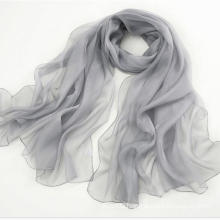 Promotional Products Pure Silk Scarf Long Scarf Shawl Grey